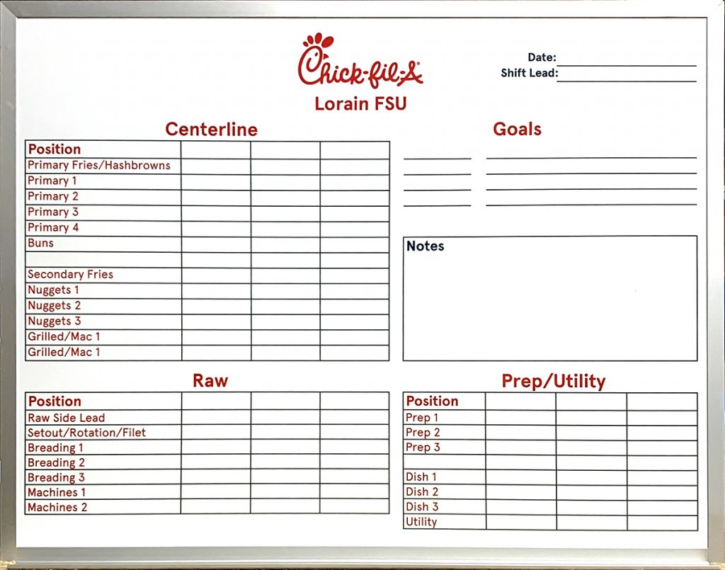 Chick-Fil-A Planner Tracker