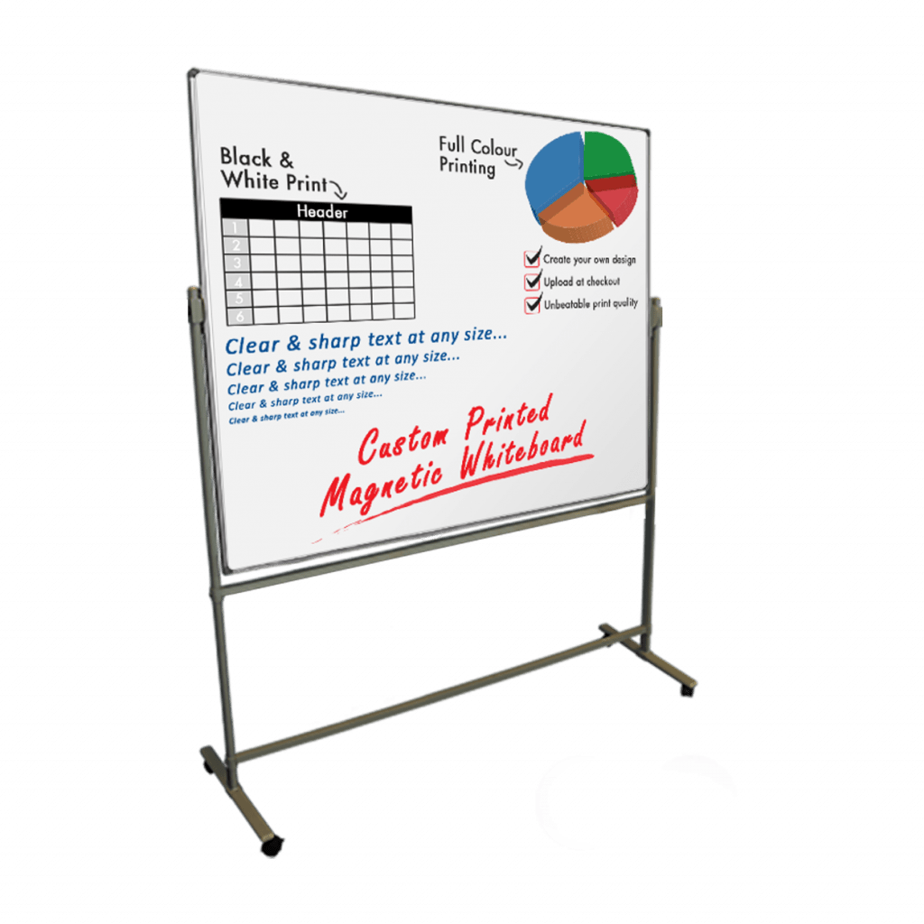 Mobile Fixed Whiteboard on a Stand Magiboards USA