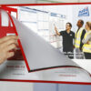 AW60300RED Duo Self Adhesive Document Holders with See Through Front Red Tabloid Duo Self Adhesive Document Holders with See Through Front Red Tabloid