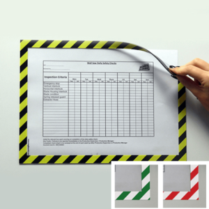 Solo Magnetic Hazard Warning Document Holder Window Frames Letter Sized