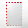 Magnetic Hazard Warning Document Holder Red