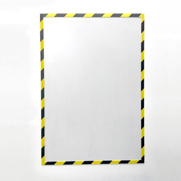 Magnetic Hazard Warning Document Holder Yellow
