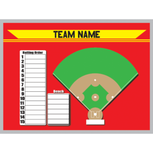 Baseball Team Whiteboard-47x35