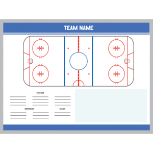 Hockey Team Whiteboard-47x35