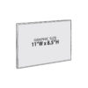 Clear Acrylic Wall Sign Holder Frame Size