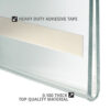 Clear Acrylic Wall Sign Holder Frame close up