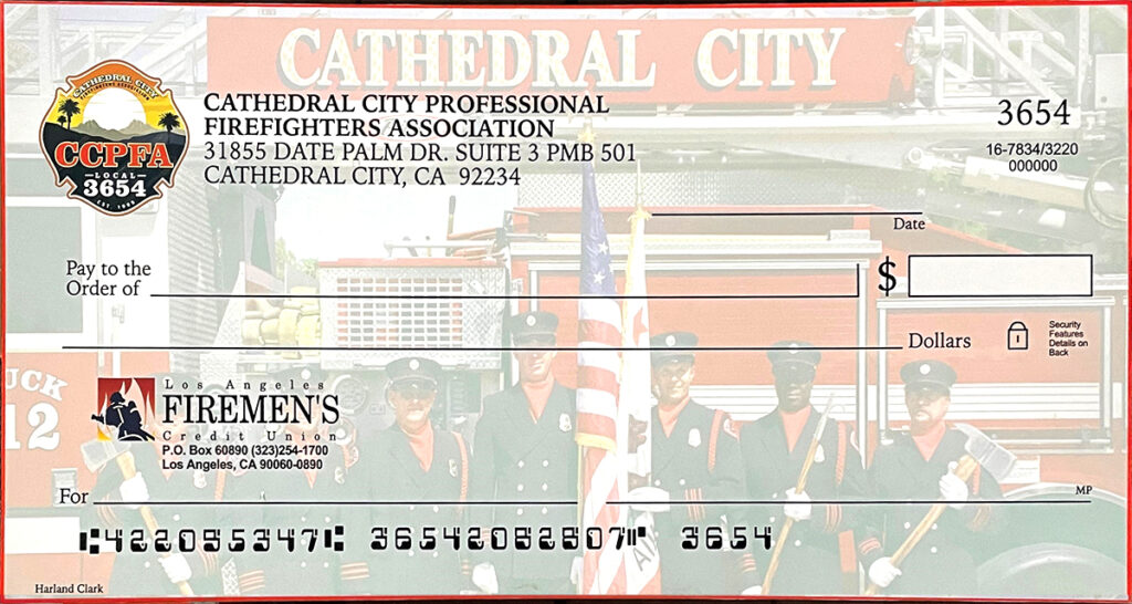 Cathedral city fire Blank Check