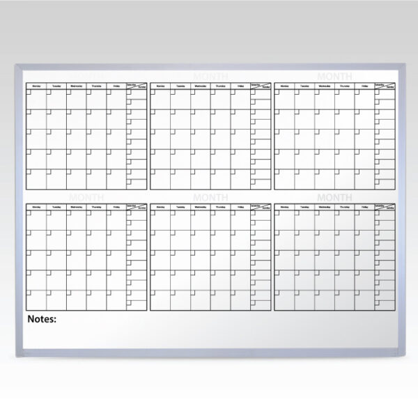 2103b At-A-Glance Magnetic Whiteboard Calendar 6 Month