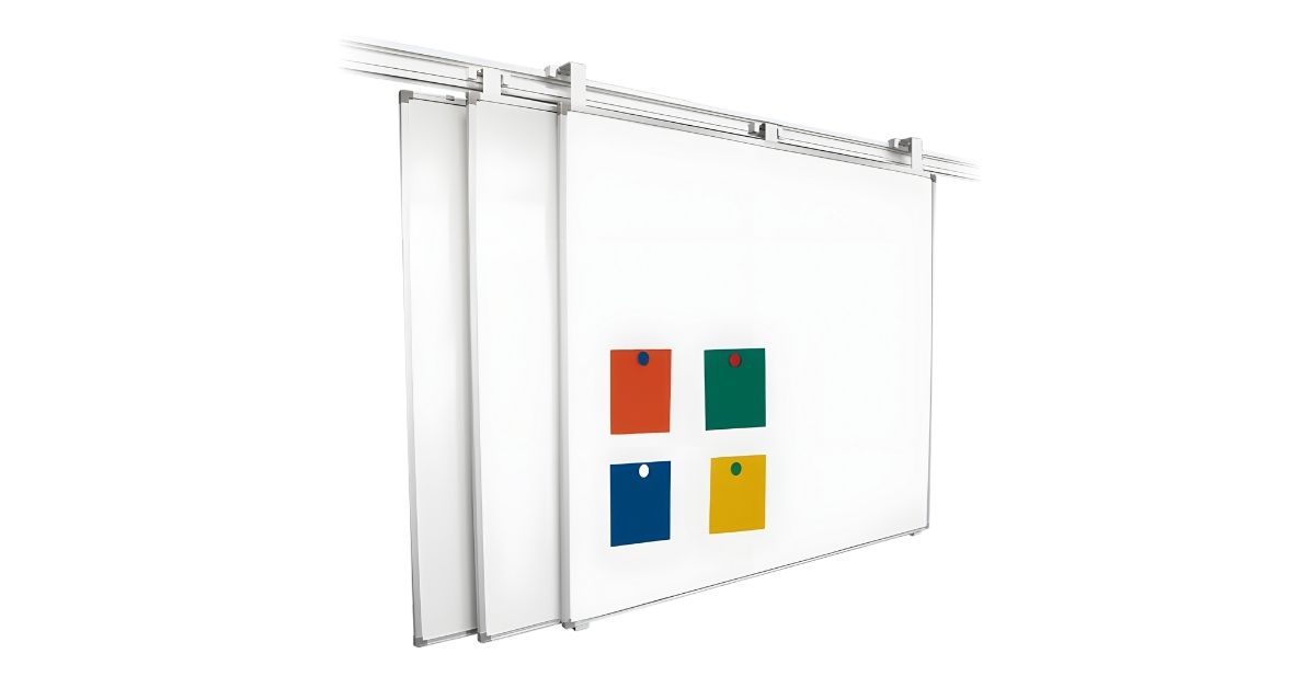 8 Benefits of a Wall-Mounted Sliding Whiteboard Rail System