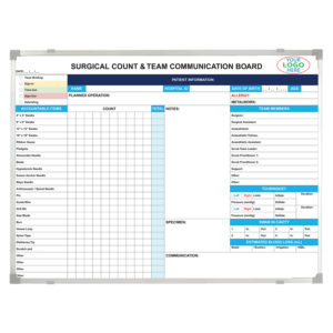 SMP2330a3-03-WM4735 Surgical Count & Team Communication Board Surgical Count & Team Communication Board Problem Solving A3